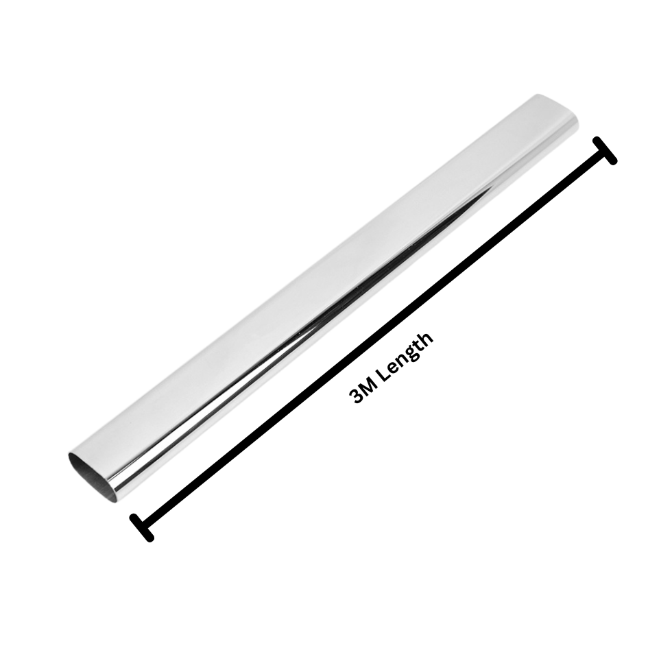 Wardrobe Rail Oval shape 1.2mm Thickness 3M Length