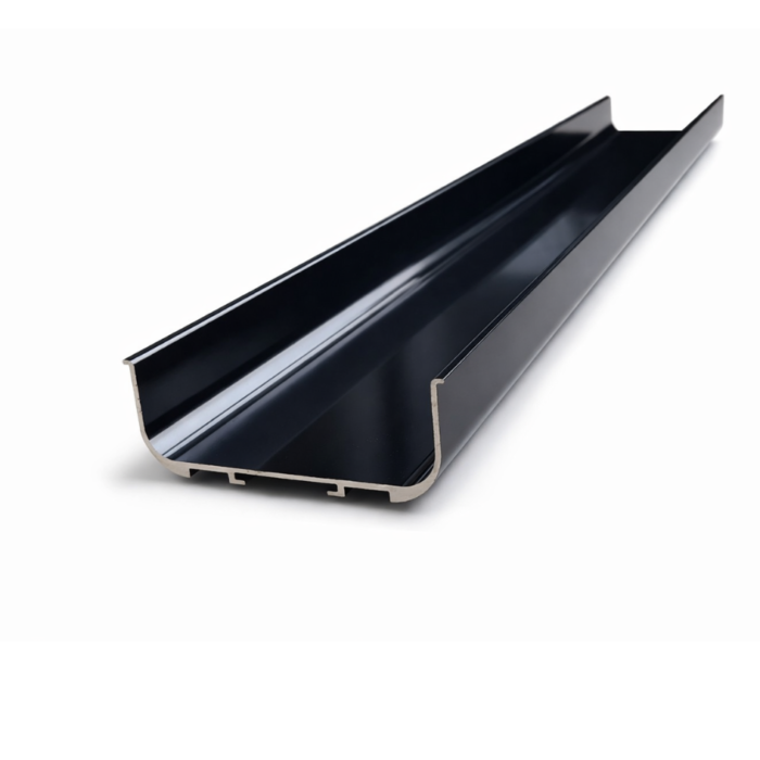 Profile handles gloss Profile Handle U-Shape – Gloss Black 4M Length